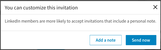 Custom Invite LinkedIn